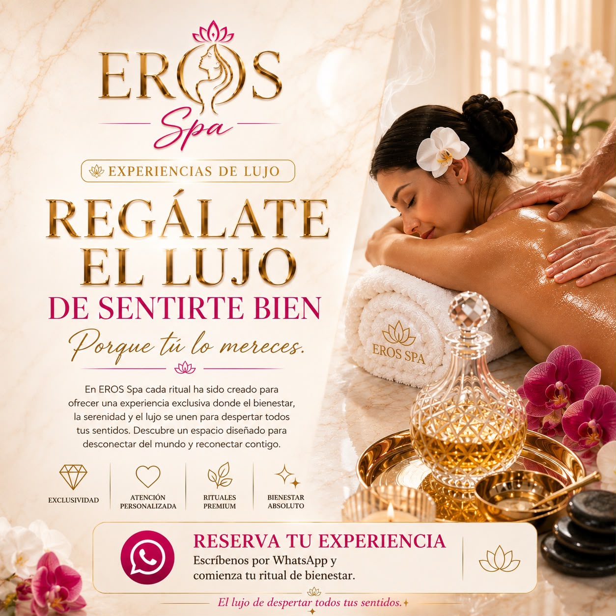 Experiencia de relajación en Eros Spa